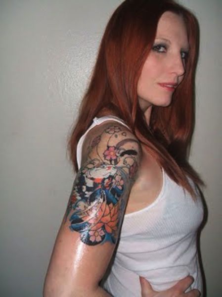 Hot Chicks With Sleeve Tattoos