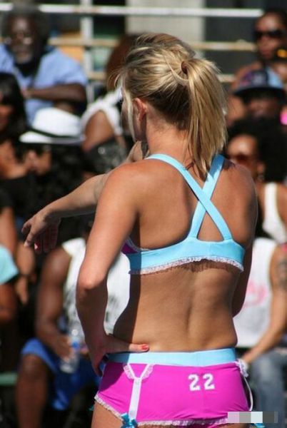 Basketball Players in Lingerie