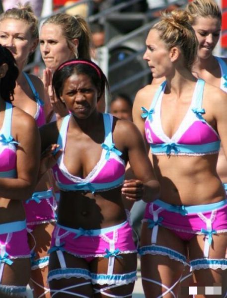 Basketball Players in Lingerie