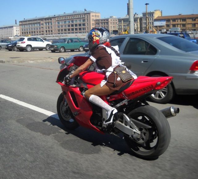 Emma, a Motorcycle Chick