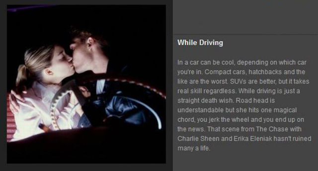 Never Ever Have Sex in These Places