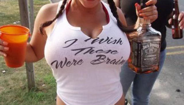 Babes in Hilarious Shirts