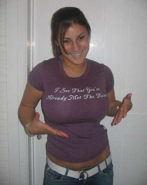 Babes in Hilarious Shirts