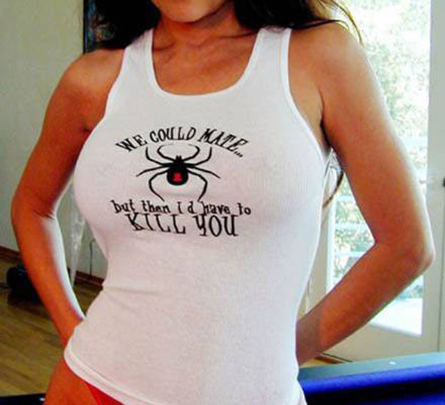 Babes in Hilarious Shirts
