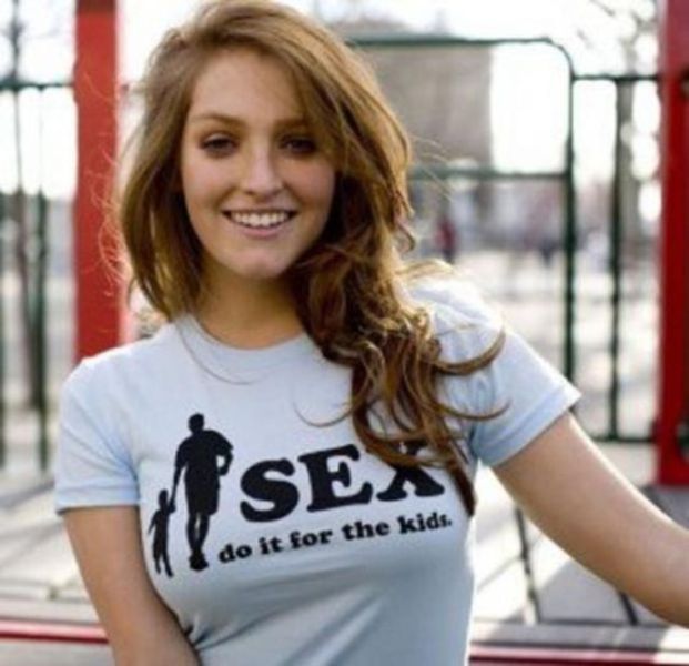 Babes in Hilarious Shirts