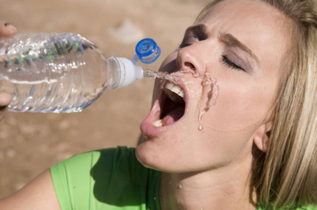 Girls Failing to Drink Water