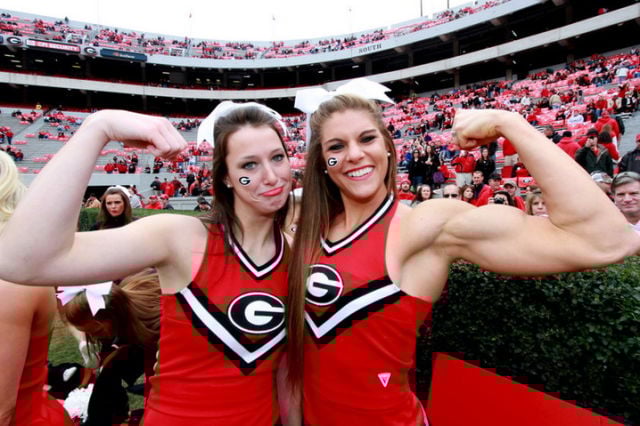 Georgia Cheerleader Gets Buff