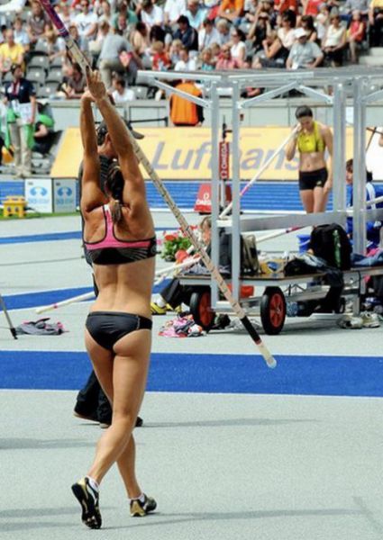 Seductive Pole Vaulting Girls