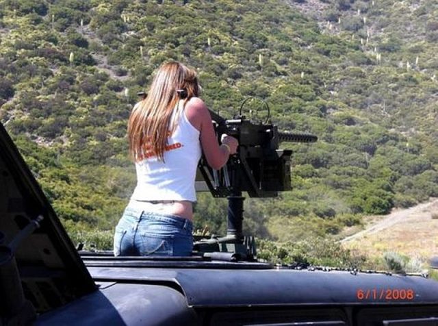 Cute Girls and Guns Go Well Together