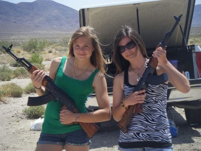Cute Girls and Guns Go Well Together