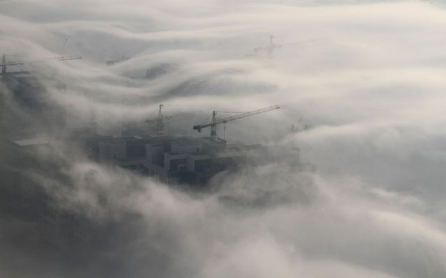 Dubai’s Skyline Through the Blanket of Fog