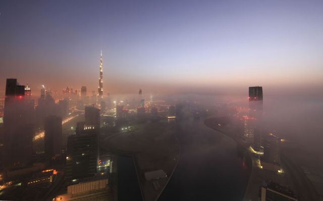 Dubai’s Skyline Through the Blanket of Fog