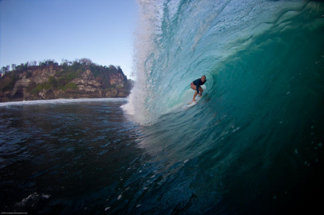 Awesome One-Armed Surfer