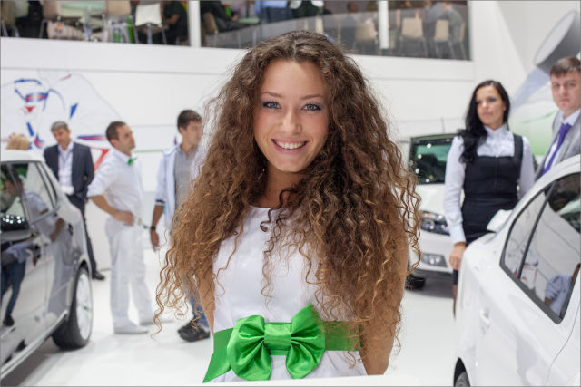 Girls of Moscow Car Show