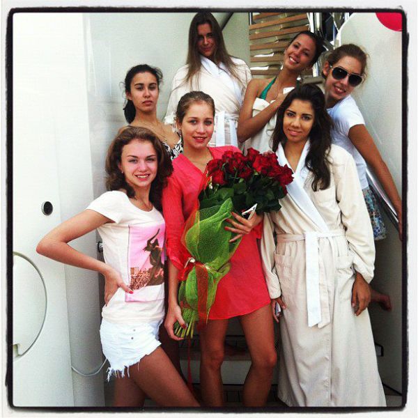 Russian Girls from National Rhythmic Gymnastics Team Relax in Sardinia