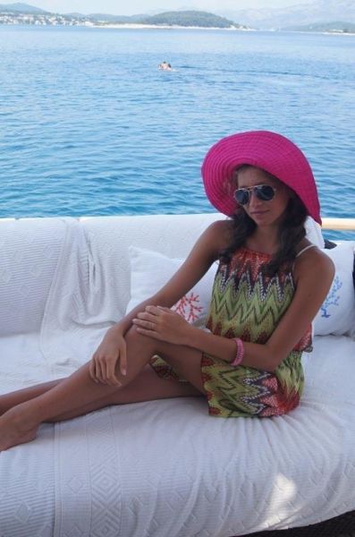 Russian Girls from National Rhythmic Gymnastics Team Relax in Sardinia