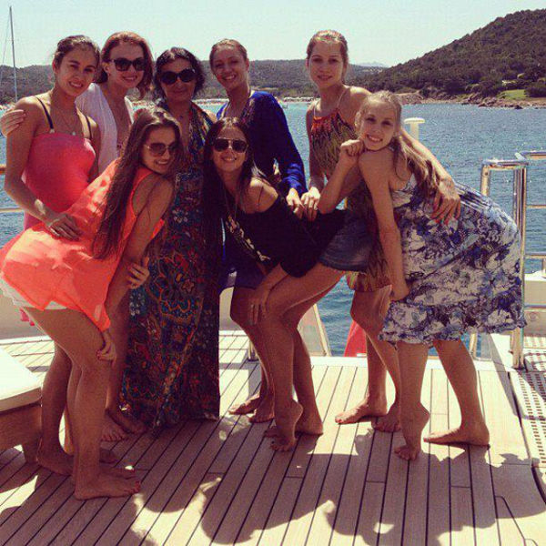 Russian Girls from National Rhythmic Gymnastics Team Relax in Sardinia