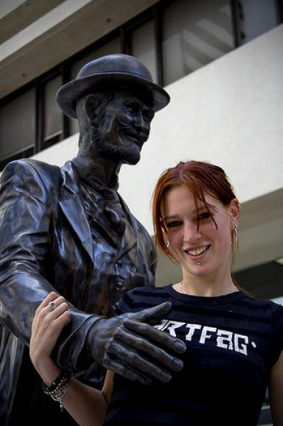 WTF Statue Pawing Pics