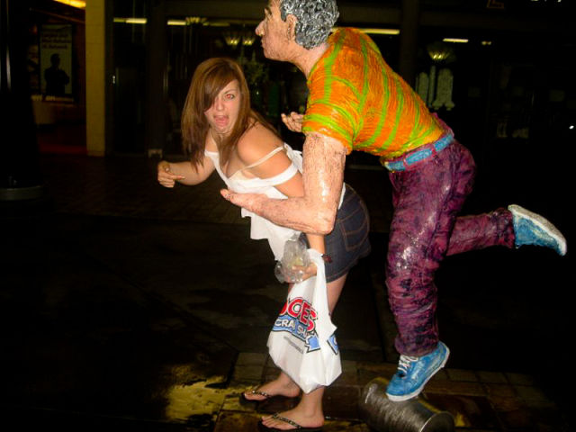 WTF Statue Pawing Pics