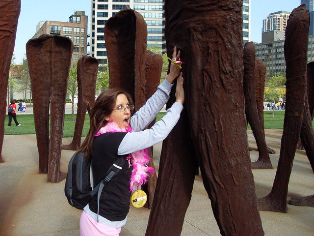 WTF Statue Pawing Pics