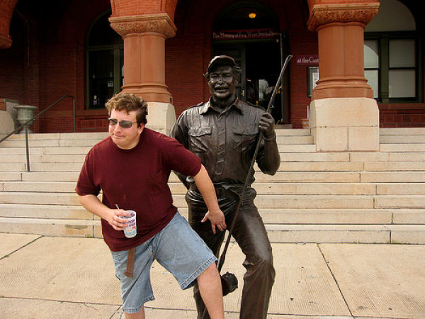 WTF Statue Pawing Pics