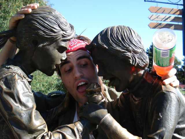 WTF Statue Pawing Pics