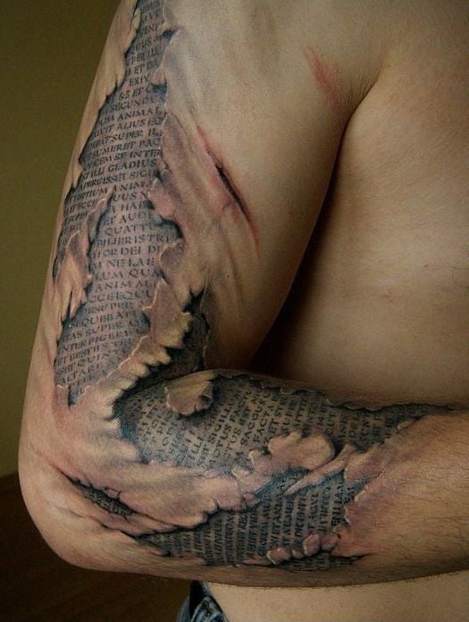 Creepily Realistic Tattoos