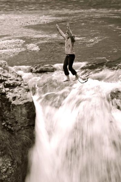 Are You This Brave? Or Gutsy Girl Sets Tightrope Record!