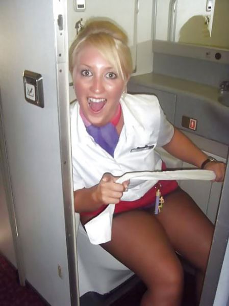 Stewardesses Show off Their Fun Side