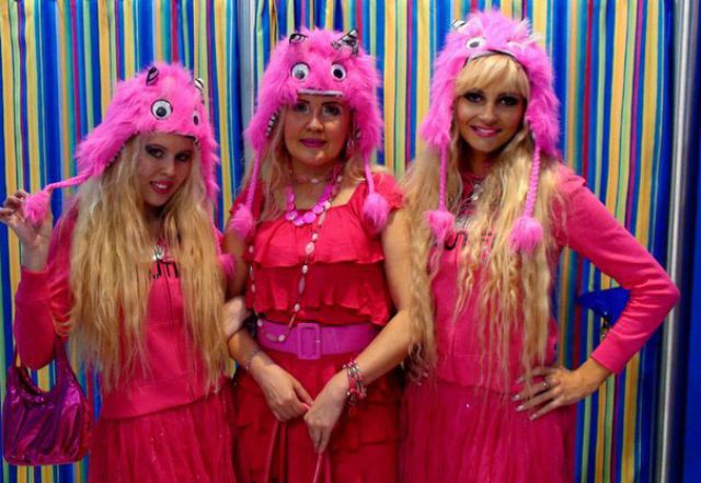 These Girls Go Crazy for Pink