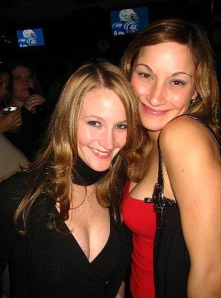 Drunk Girls Embracing The Christmas Spirit Of Giving