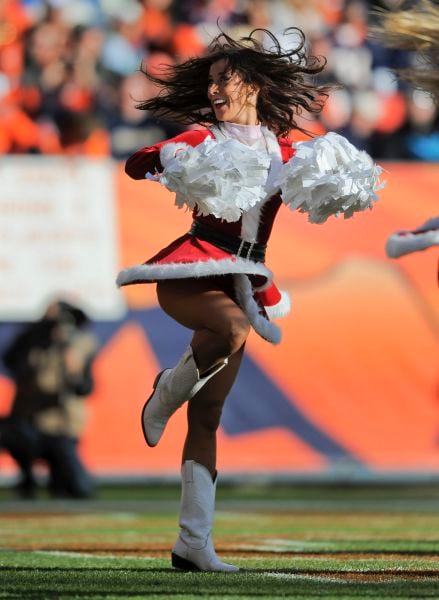 Cheerleading Snow Maidens Spread the Christmas Spirit