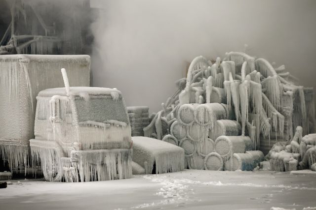 Stunning Photos of Frozen Chicago Fire