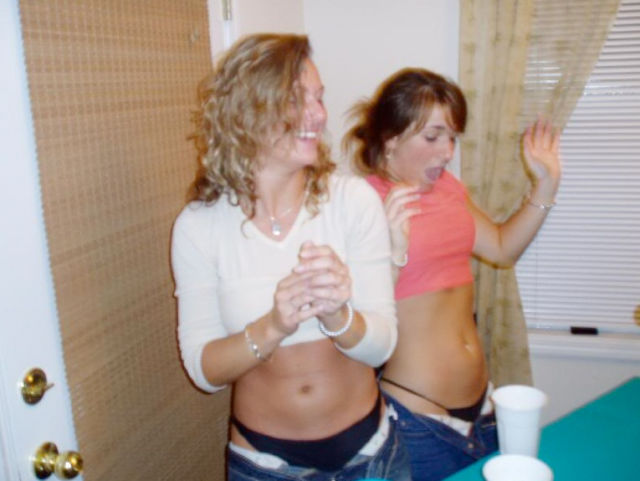 Beer Pong Gets Heated with These Girls