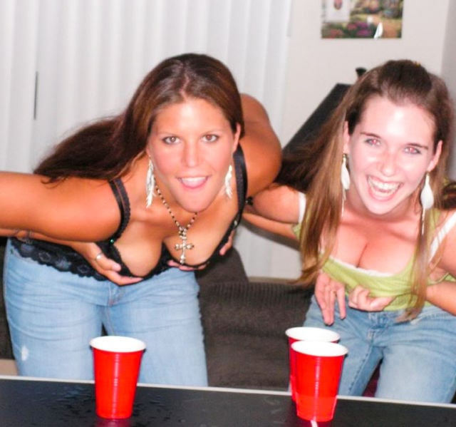 Beer Pong Gets Heated with These Girls