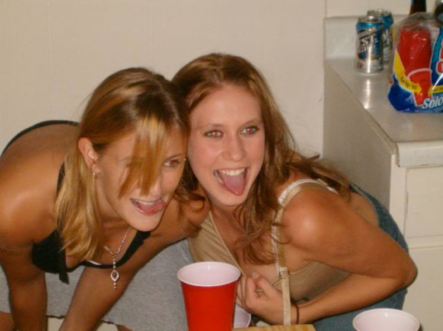 Beer Pong Gets Heated with These Girls