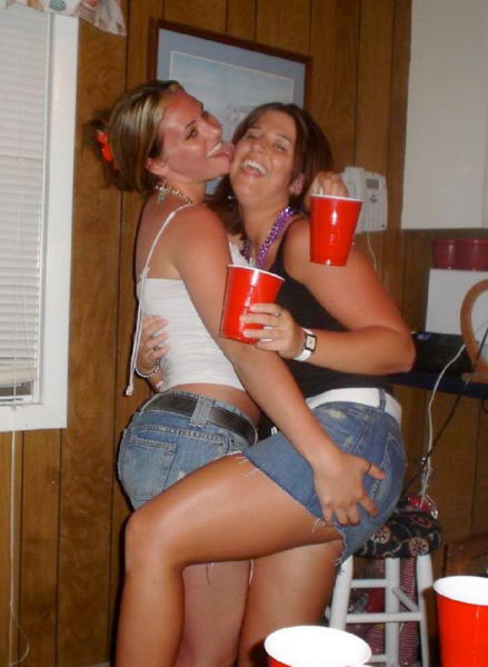 Beer Pong Gets Heated with These Girls