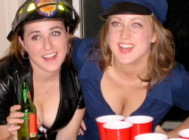 Beer Pong Gets Heated with These Girls