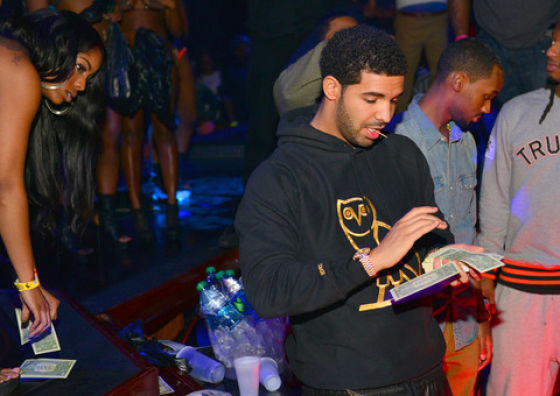 It Rains Money When Drake Visits a Strip Club