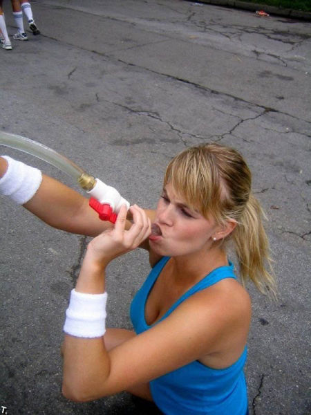 Binge Drinking Beer-Bonging Babes
