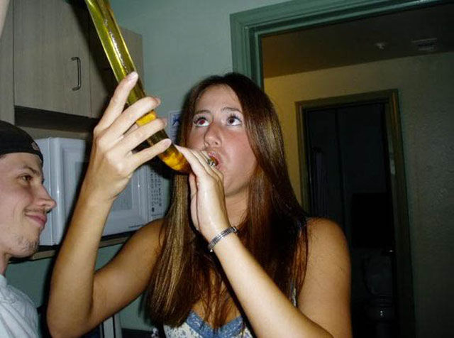 Binge Drinking Beer-Bonging Babes