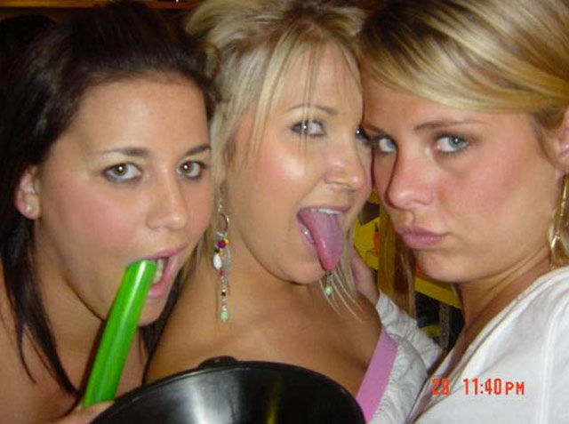 Binge Drinking Beer-Bonging Babes