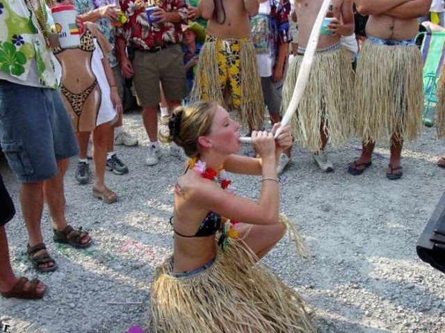 Binge Drinking Beer-Bonging Babes