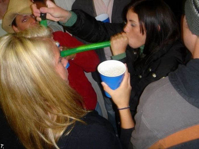 Binge Drinking Beer-Bonging Babes