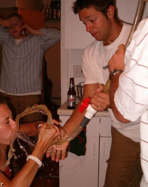 Binge Drinking Beer-Bonging Babes