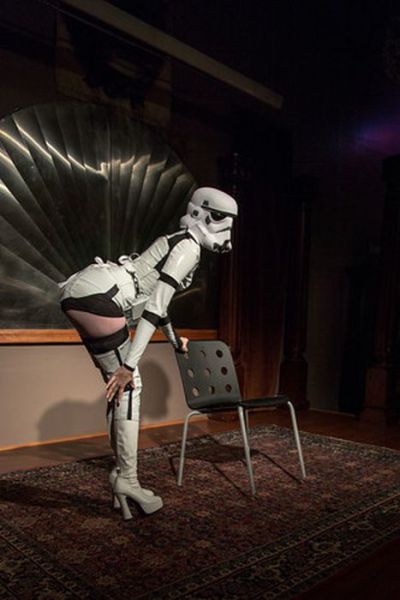 A Sexy Storm Trooper Does Burlesque