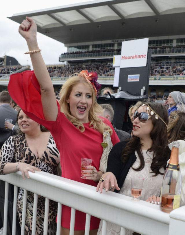 British Girls Get Dolled Up for Ladies Day Debauchery