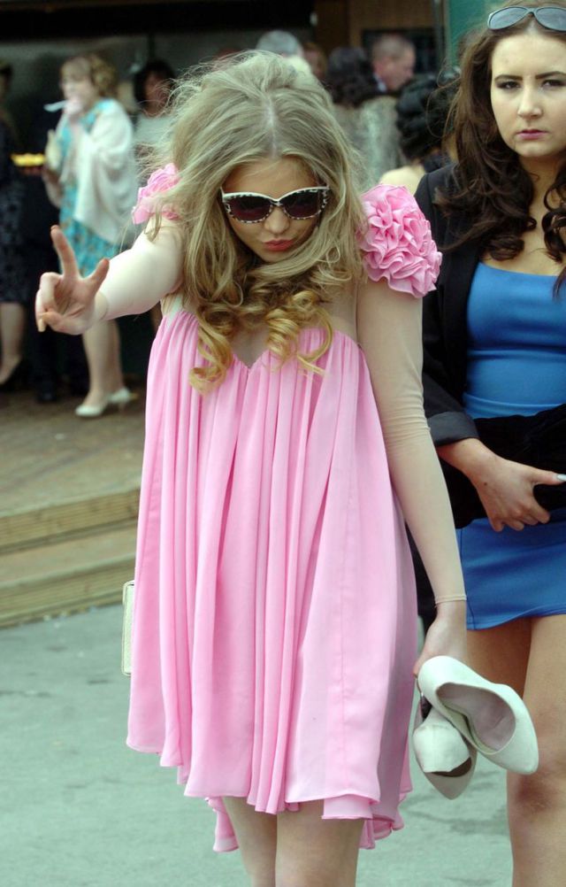 British Girls Get Dolled Up for Ladies Day Debauchery