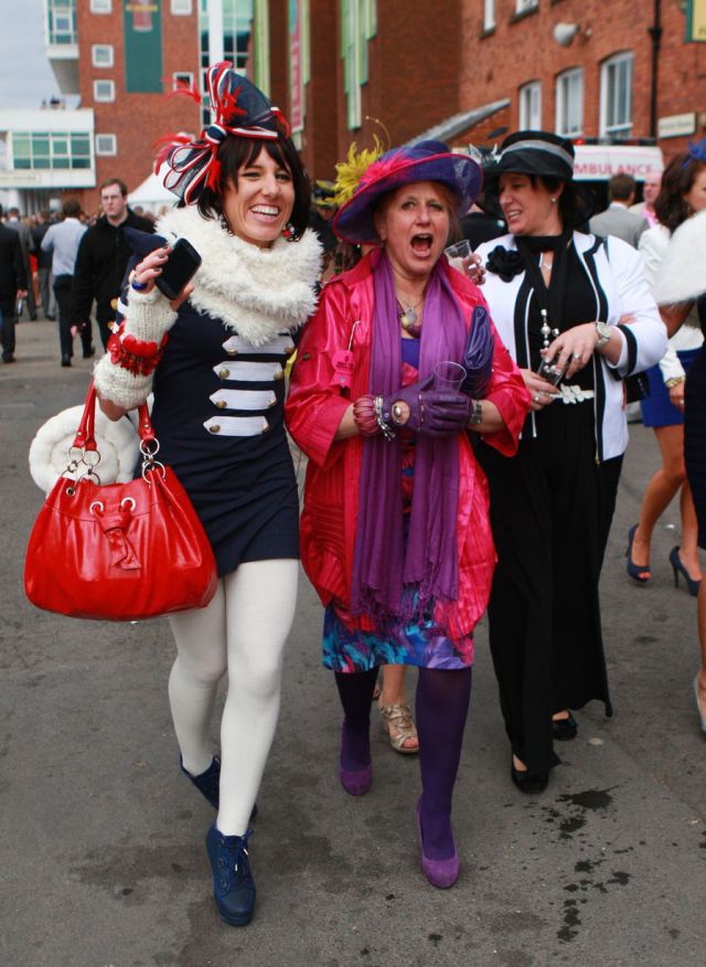 British Girls Get Dolled Up for Ladies Day Debauchery