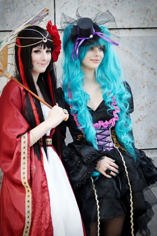 Cosplay Girls at Leipsiger Buchmesse 2013